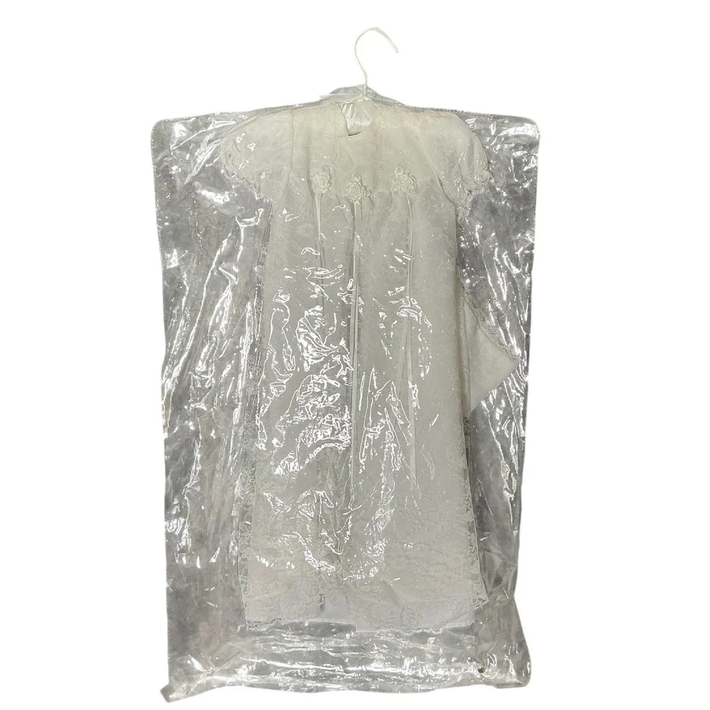 Baby Christening Dress 6-9M Lace Baptism Gown Bonnet‎ White NWT